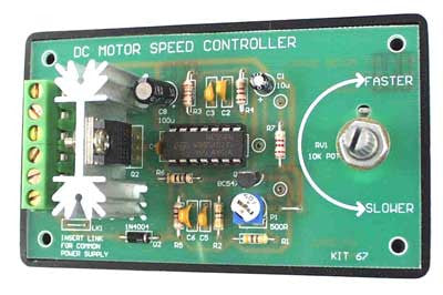 DC Motor Speed Controller Electronic Kit