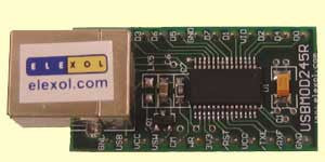 USB Plug and Play Parallel 8-Bit FIFO Module (USB245R )