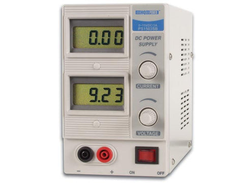 DC LAB POWER SUPPLY 0-15V / 3A DIGITAL DISPLAY WITH BACKLIGHT