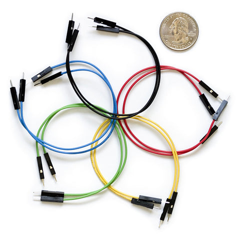 Premium Male/Male Jumper Wires - 6" (Pack of 10)