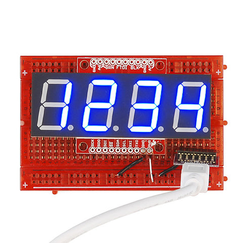 SparkFun OpenSegment Serial Display - 20mm (Blue)