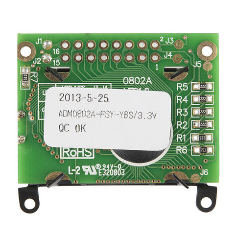 Basic 8x2 Character LCD - Black on Green 3.3V