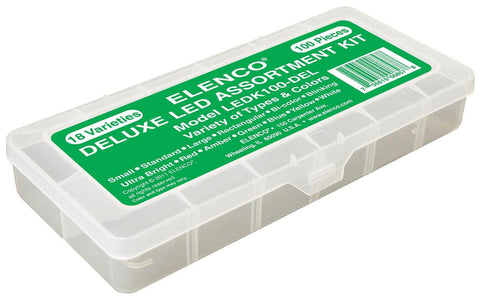 100 pc LED component kit in deluxe case