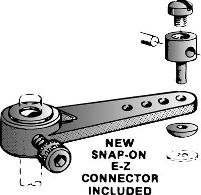 1-1/4" Nylon Steering Arm Assembly (QTY/PKG: 1 )