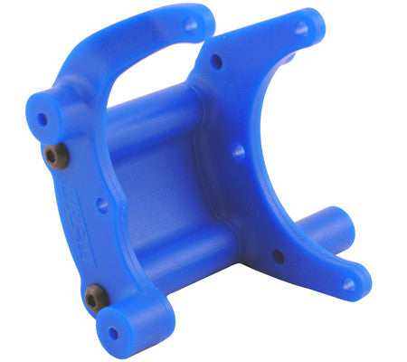 Blue Traxxas Slash 2wd, e-Rustler, e-Stampede 2wd & Bandit Mount for a Rear Bumper or Wheelie Bar