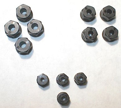 8-32 (4mm) Nylon Nuts Black