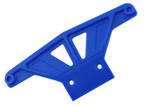 Wide Front Bumper for Traxxas Rustler, Stampede 2wd, Nitro Sport & Bandit Blue