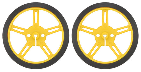 Pololu Wheel 60x8mm Pair - Yellow