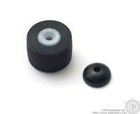 Rubber Wheel for Pager Motor w/ Retainer