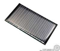 Small Solar Cell 37 x 66mm, 6.7V, 20mA