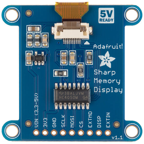 SHARP Memory Display Breakout - Silver Monochrome (1.3", 96x96)