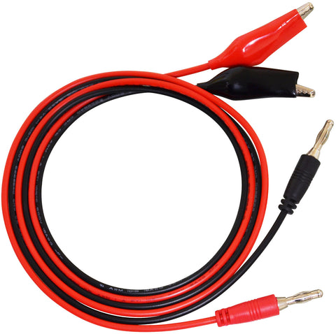 Banana to Large Alligator Lead Set