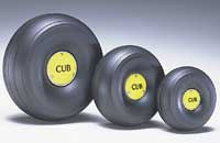 1/5 Scale Trded Lightweight J-3 Cub Wheels (3-3/8" Dia.) (QTY/PKG: 2 )