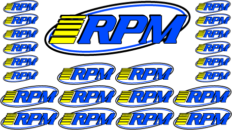 RPM Pro Logo Decal Sheets