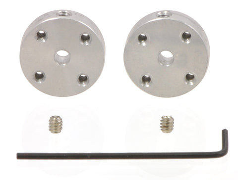 Pololu Universal Aluminum Mounting Hub for 3mm Shaft, #4-40 Holes (2-Pack)