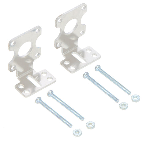 Pololu Extended Stamped Aluminum L-Bracket Pair for Plastic Gearmotors