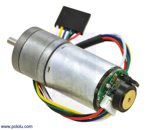 34:1 Metal Gearmotor 25Dx52L mm LP 12V with 48 CPR Encoder